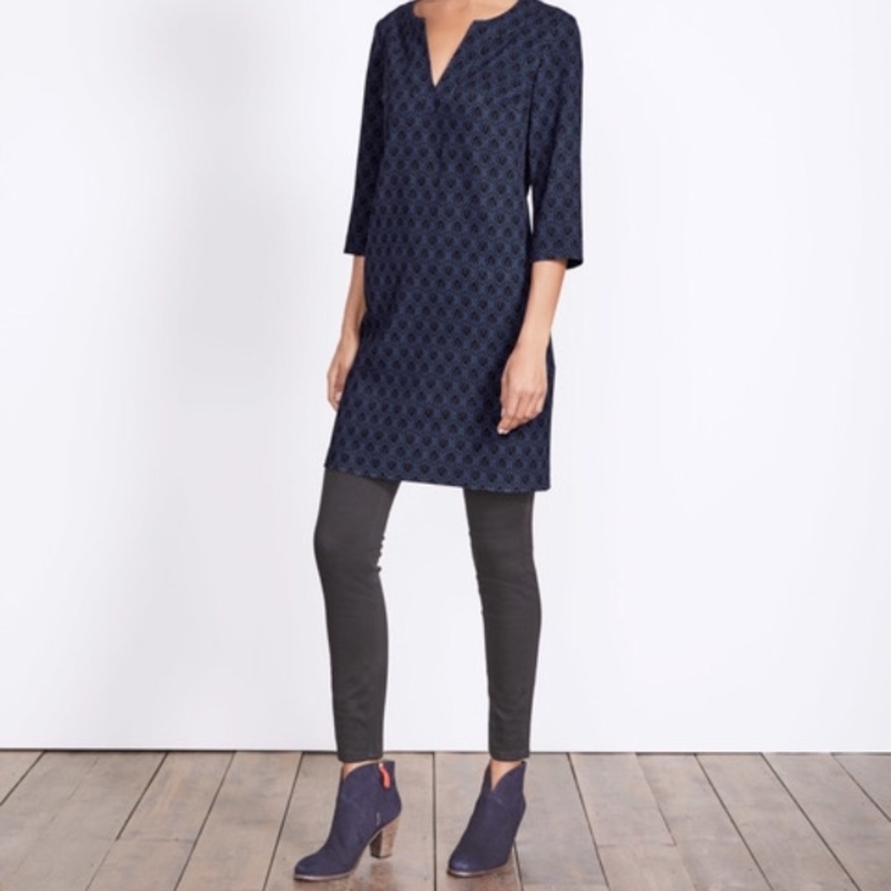 Navy and Black Boden Tunic Dress